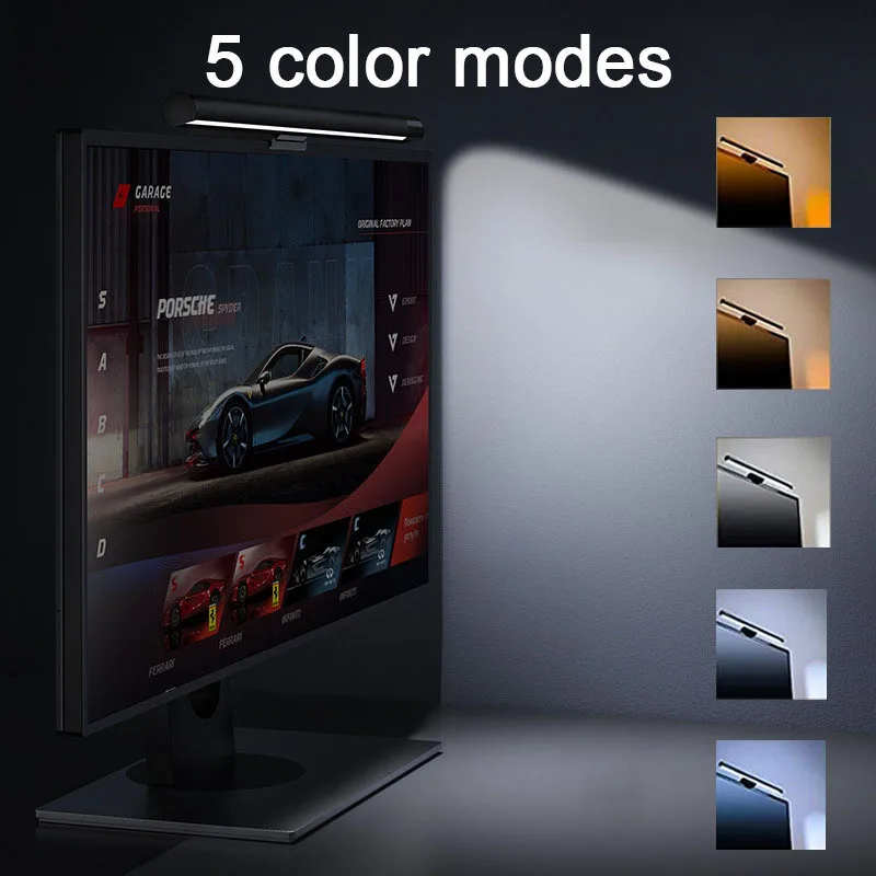 Desktop PC Monitor Screen Hanging Light Bar RGB Atmosphere Lighting For Learning/Working/Gaming Screen Eye Protection Lamp