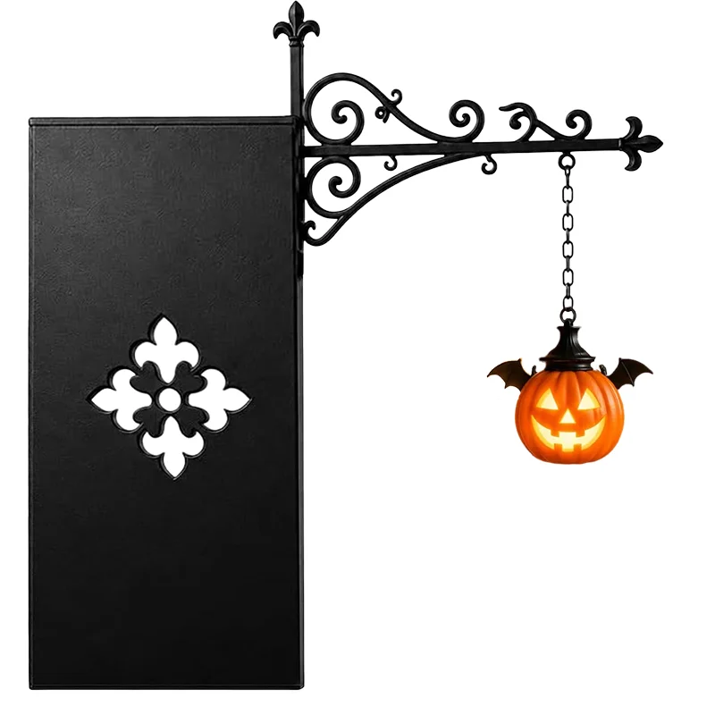 Vintage Gothic Metal Reading Lamp LED Night Light Ornament Book Decor Hanging Bookshelf Lamp for study Home Library