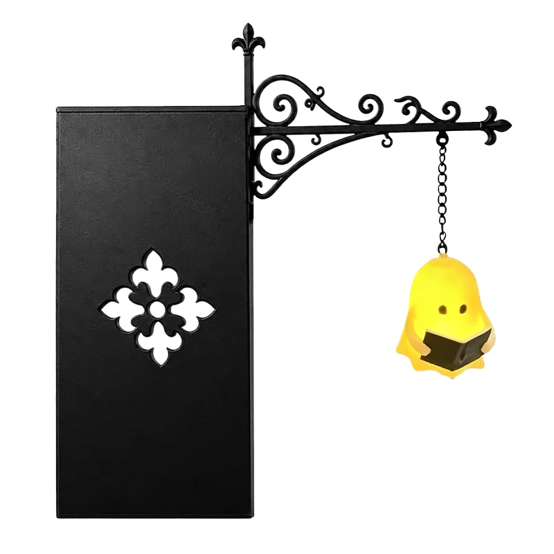 Vintage Gothic Metal Reading Lamp LED Night Light Ornament Book Decor Hanging Bookshelf Lamp for study Home Library