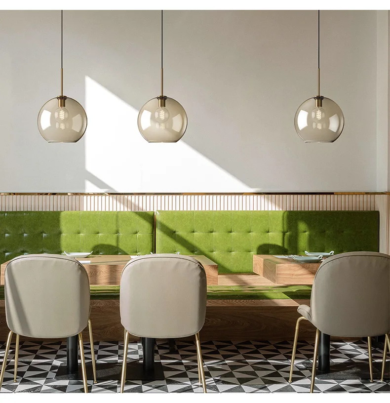 Nordic Glass Pendant Light Modern Living Room Kitchen Hanging Lamps Lighting Fixtures LED Lamp Home Decor Suspension Luminaire