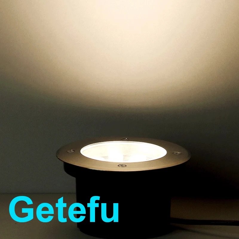 LED Garden Light Underground 3W 5W7W10W 12W Waterproof IP67 Outdoor Floor Recessed Spotlight Outside Deck Lighting 220V DC12V24V