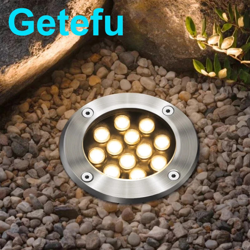 LED Garden Light Underground 3W 5W7W10W 12W Waterproof IP67 Outdoor Floor Recessed Spotlight Outside Deck Lighting 220V DC12V24V