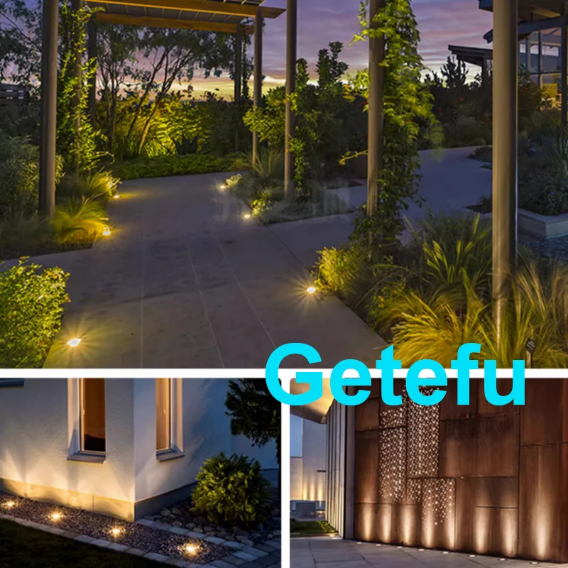LED Garden Light Underground 3W 5W7W10W 12W Waterproof IP67 Outdoor Floor Recessed Spotlight Outside Deck Lighting 220V DC12V24V