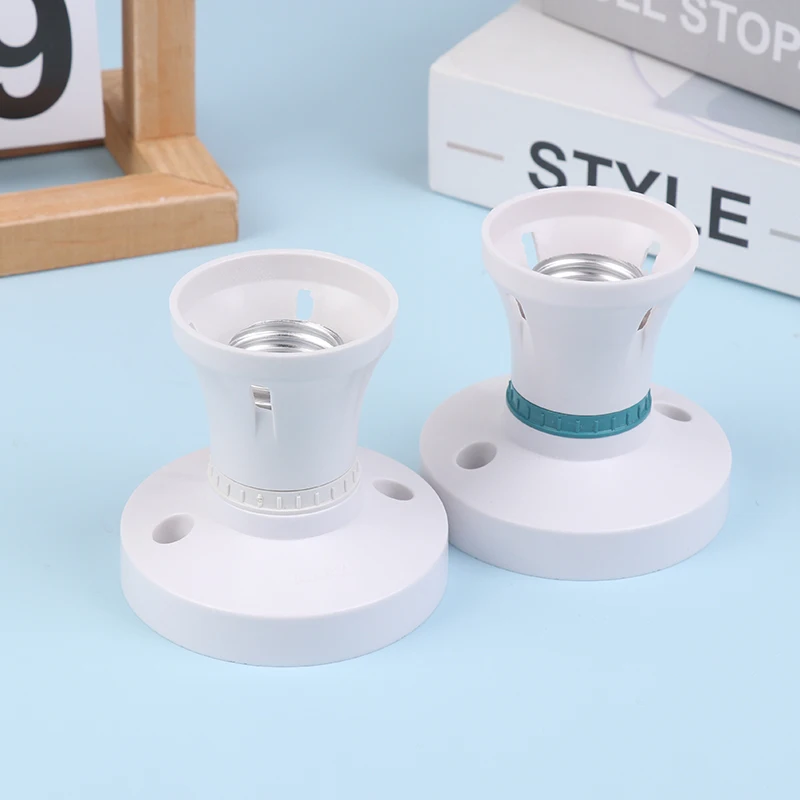 High-power E27 Screw Ceiling Lamp Head LED Lamp Holder Desktop Led Lighting Base Socket Home Heat Resistant Round Lamp Holder.