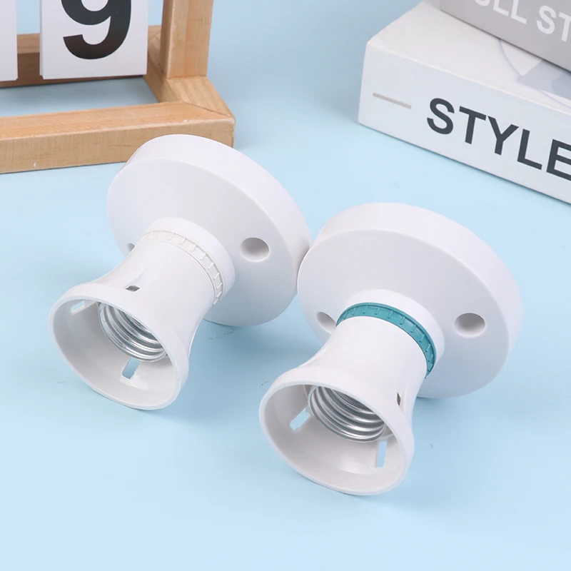 High-power E27 Screw Ceiling Lamp Head LED Lamp Holder Desktop Led Lighting Base Socket Home Heat Resistant Round Lamp Holder.