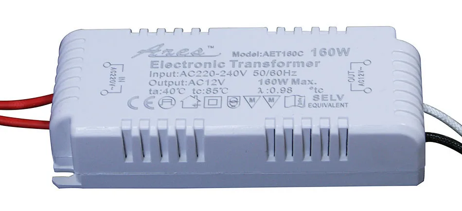 Dimmable 120W 160W 180W 200W AC220V to AC12V Electronic Transformer For G4/G5.3 MR16 Quartz Lamp Halogen Lamp Crystal Lamp CE