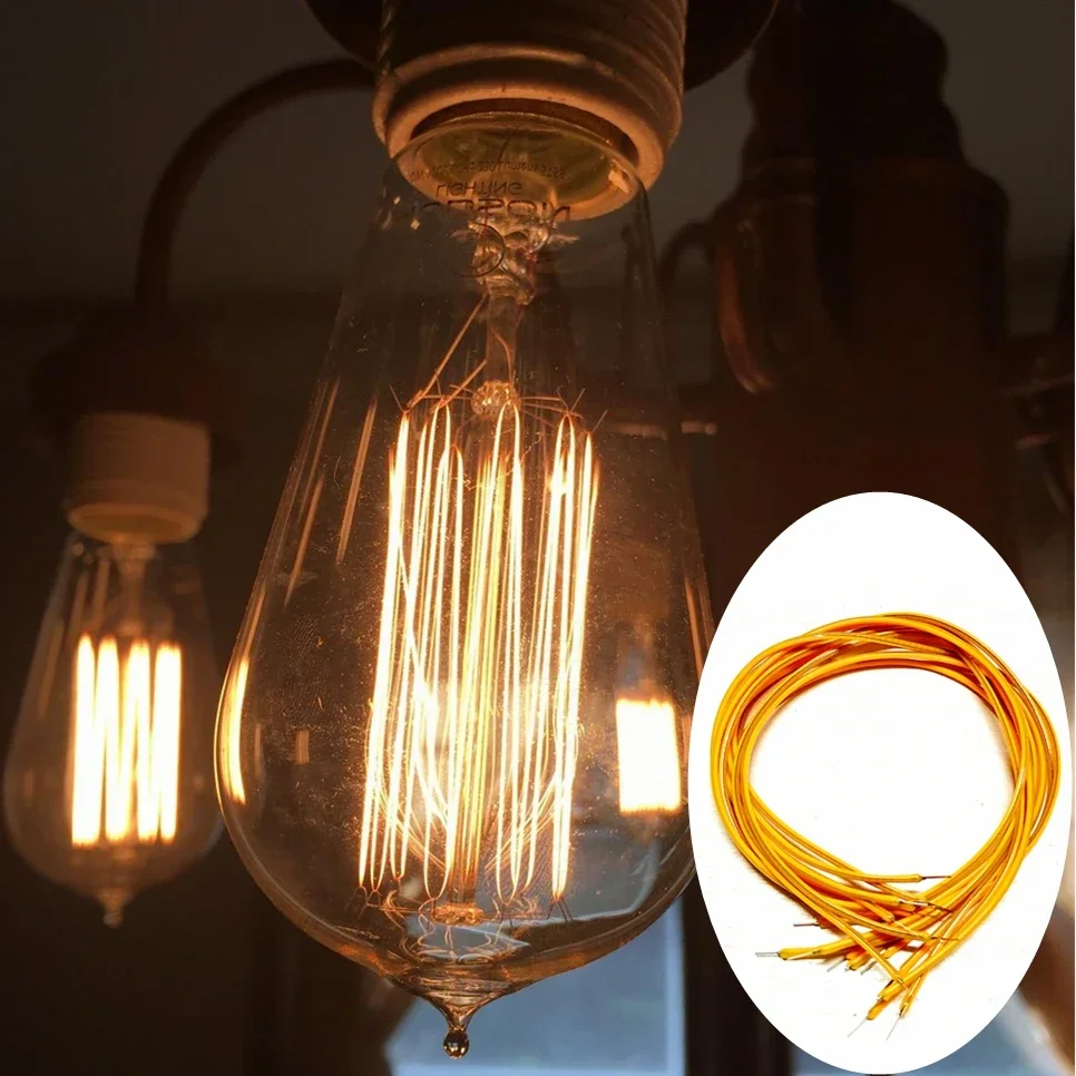 10PCS COB LED Flexible Ultra Slim Filament 3V Spiral Bulb Filament Retro Edison Bulb Lamp Parts Diode Lighting Strip Decoration