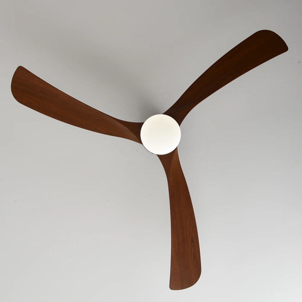 38/56inch Low Floor Ceiling Fan Light 3 Blades DC Motor Remote Control LED Lights for Restaurant Coffee Shop Home Hotel Office