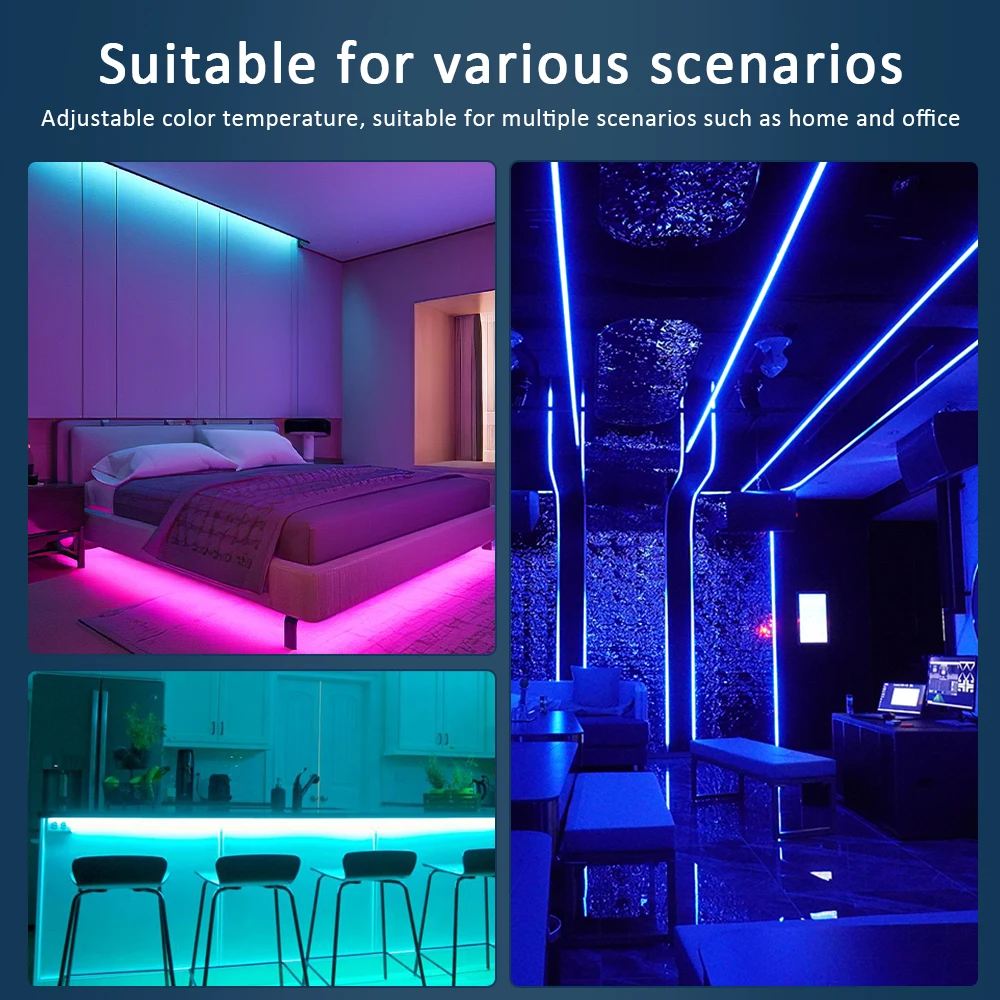 5M COB RGBCCT Led Strip 24V 6 Pin 12mm 840 Diodes RGB CCT WW CW 24 Volt Flexible Led Stripe Neon Tape Ribbon Lamp for Room Decor