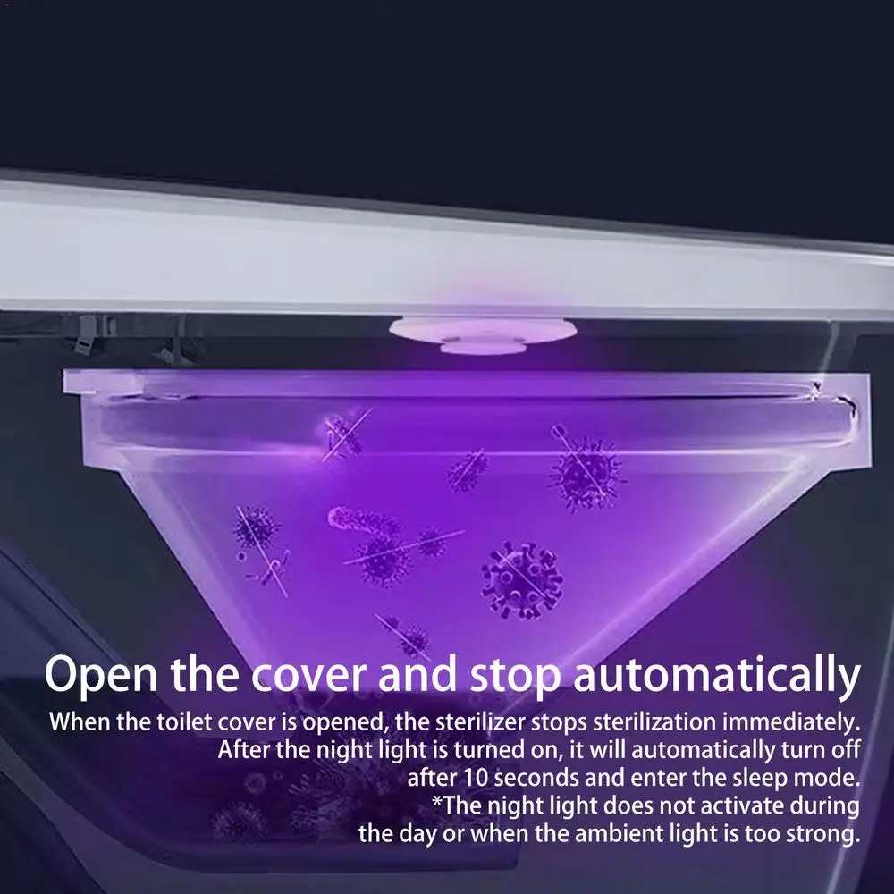 UV Toilet Sterilizer Smart Electric Toilet Sterilizer Aromatherapy Toilet Cleaner IPX4 Waterproof UV Lamp For Washrooms