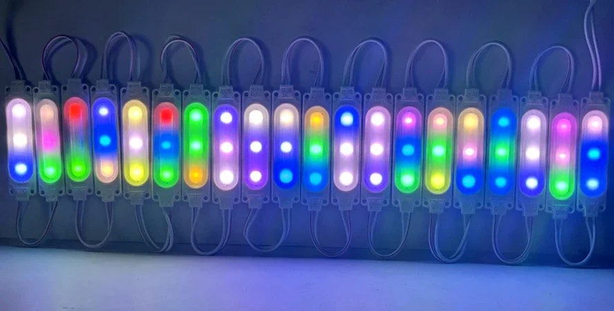 20PCS/lot 10 Colors Available 12V RGB Highlight Led Module Waterproof IP65 COB Light Strip Backlight Shop Banner Car Decoration
