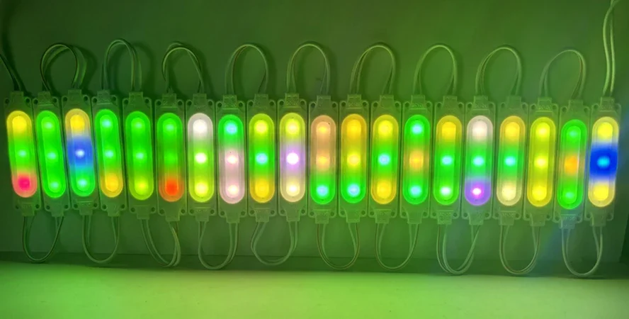 20PCS/lot 10 Colors Available 12V RGB Highlight Led Module Waterproof IP65 COB Light Strip Backlight Shop Banner Car Decoration