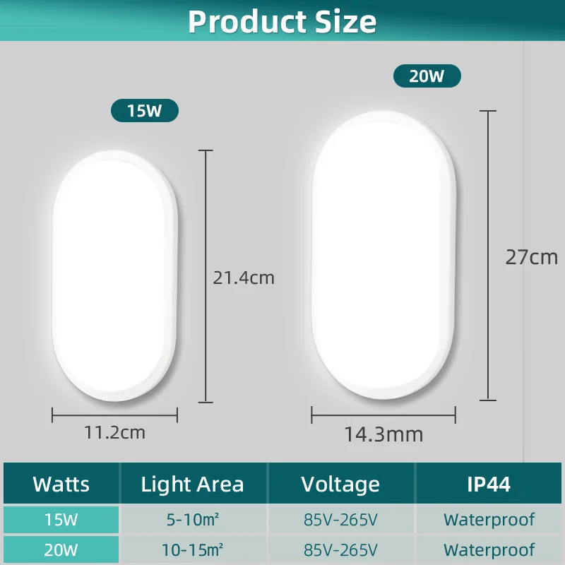 Ip44 Waterproof Led Ceiling Light Bathroom Lamp 15W 18W 20W 30W Ceiling Led Ceiling Lamp For Toilet Living Room Kitchen Light