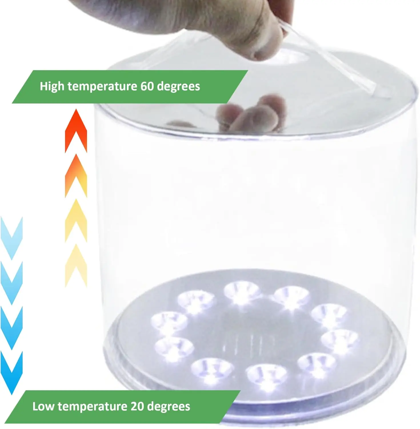 Inflatable Solar Lantern, 2PCS Waterproof Solar Camping Lantern with White LEDs,Foldable Solar Lamp with Handle, Emergency