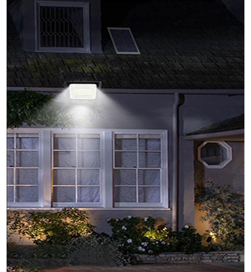 LED Outdoor Solar Light Courtyard Porch Floodlight Outdoor IP67 Waterproof Reflector Solar Powered Spotlight with Remote Control