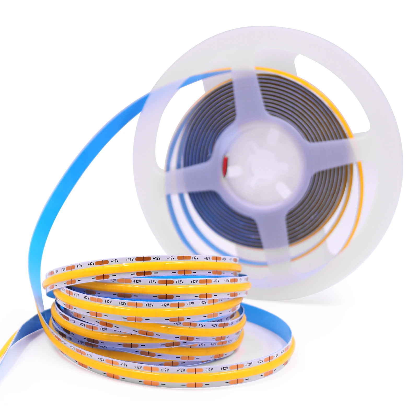 DC 12V 24V COB Strip 480 384 320 528Leds/M High Density RA90 White 3000K 4000K 6000K IP21 Flexible Ribbon Rope LED Light