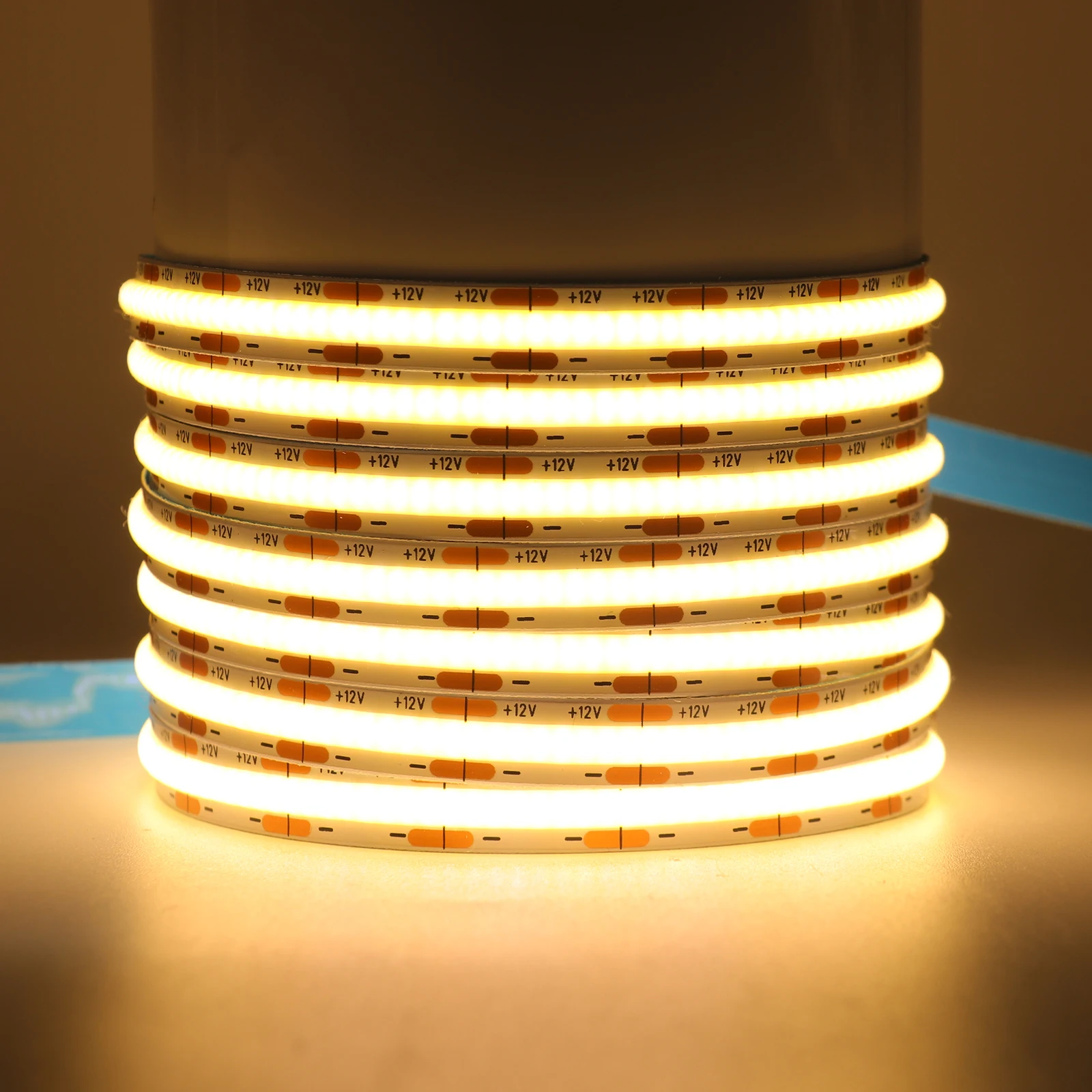DC 12V 24V COB Strip 480 384 320 528Leds/M High Density RA90 White 3000K 4000K 6000K IP21 Flexible Ribbon Rope LED Light