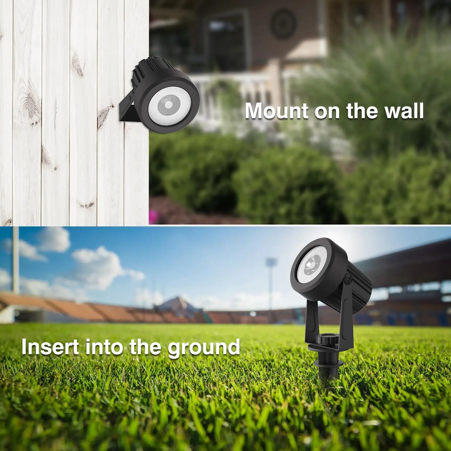 3000K/6000K Outdoor Solar LED Light IP65 Garden Landscape Pathway Wall Lamp for Tree Decoration Yard Street Solar Spotlight
