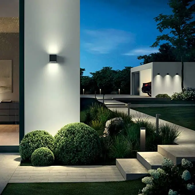 Tuya Outdoor Wall Light, Smart RGBCW Porch Lights , IP65 Waterproof for Outdoor/Indoor Decor, Works with Alexa&Google