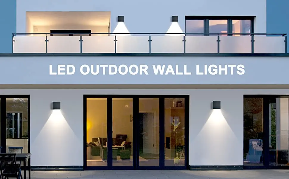 Tuya Outdoor Wall Light, Smart RGBCW Porch Lights , IP65 Waterproof for Outdoor/Indoor Decor, Works with Alexa&Google