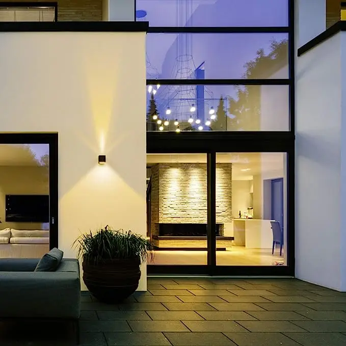Tuya Outdoor Wall Light, Smart RGBCW Porch Lights , IP65 Waterproof for Outdoor/Indoor Decor, Works with Alexa&Google