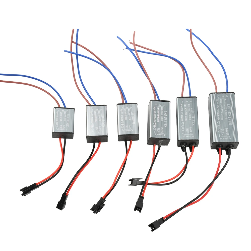 AC85-265V 1-24W IP68 Waterproof LED Driver Aluminum Encapsulated Power Supply for Outdoor Lighting Fixtures Universal Voltage