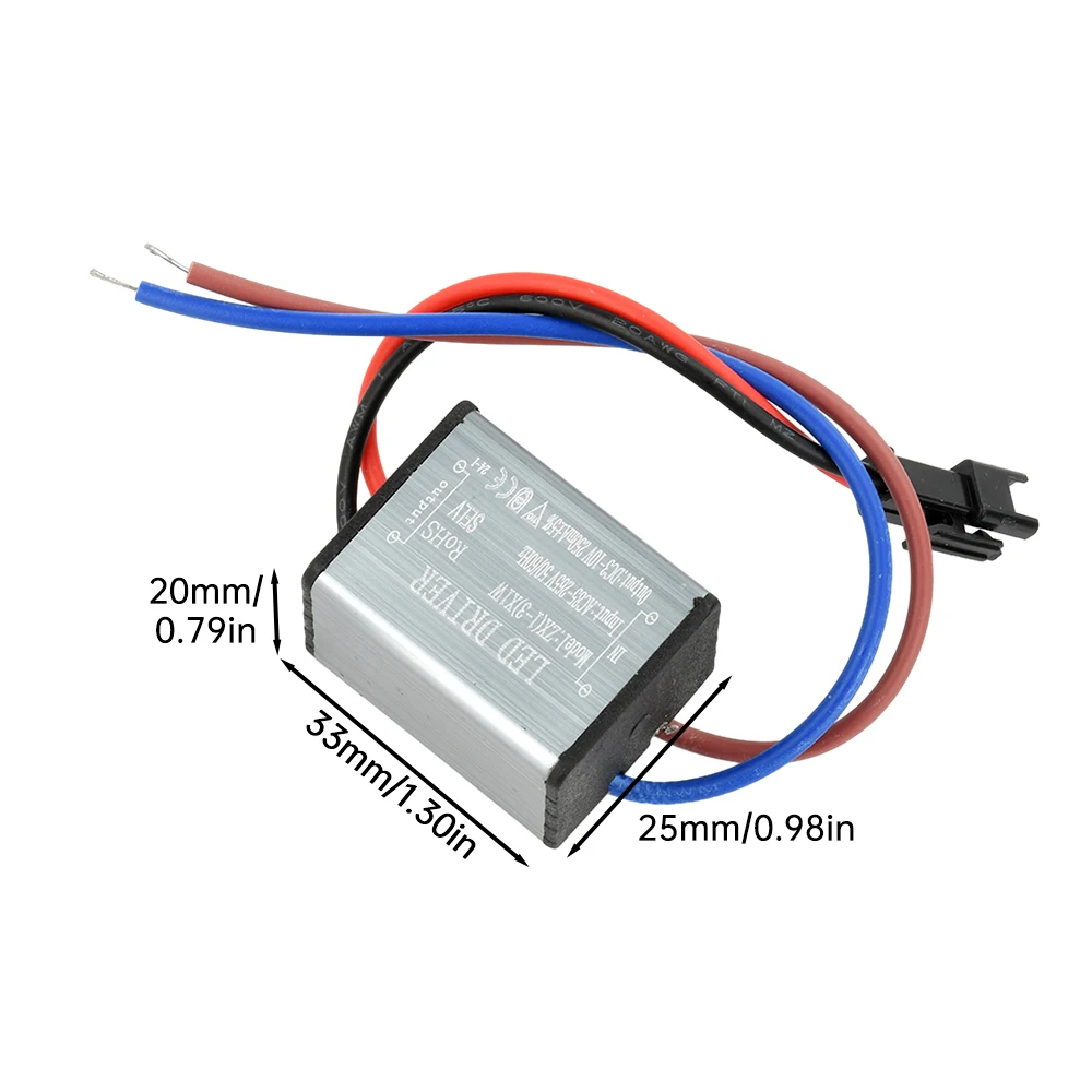 AC85-265V 1-24W IP68 Waterproof LED Driver Aluminum Encapsulated Power Supply for Outdoor Lighting Fixtures Universal Voltage