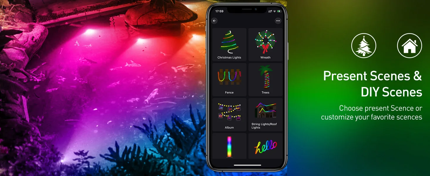 2/4/6/8/10 LED IP68 Underwater US/UK/EU Plug Fountain Pond Spot Light Landscape Spotlight For Garden APP Remote Control