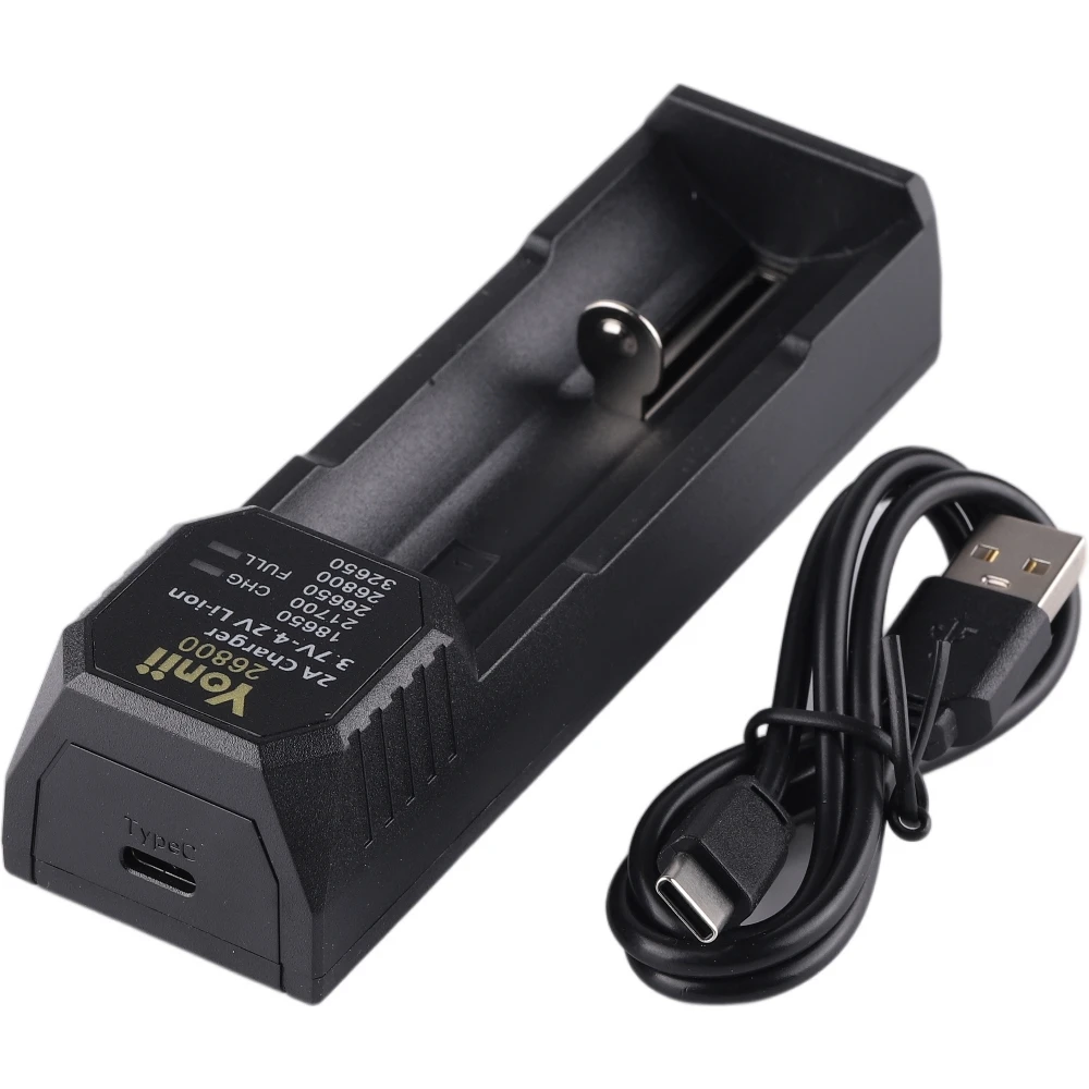 26800 Charger for 3.7-4.2V Li-ion 18650 21700 26650 32650 26800 Battery