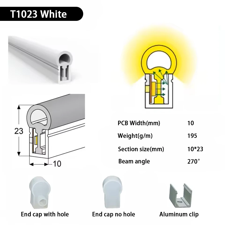 IP67 Waterproof Led Neon Silicone Flexible Light Tube Suitable for 5mm 8mm 10mm 12mm PCB WS2812B WS2811 5050 RGB Light Strip