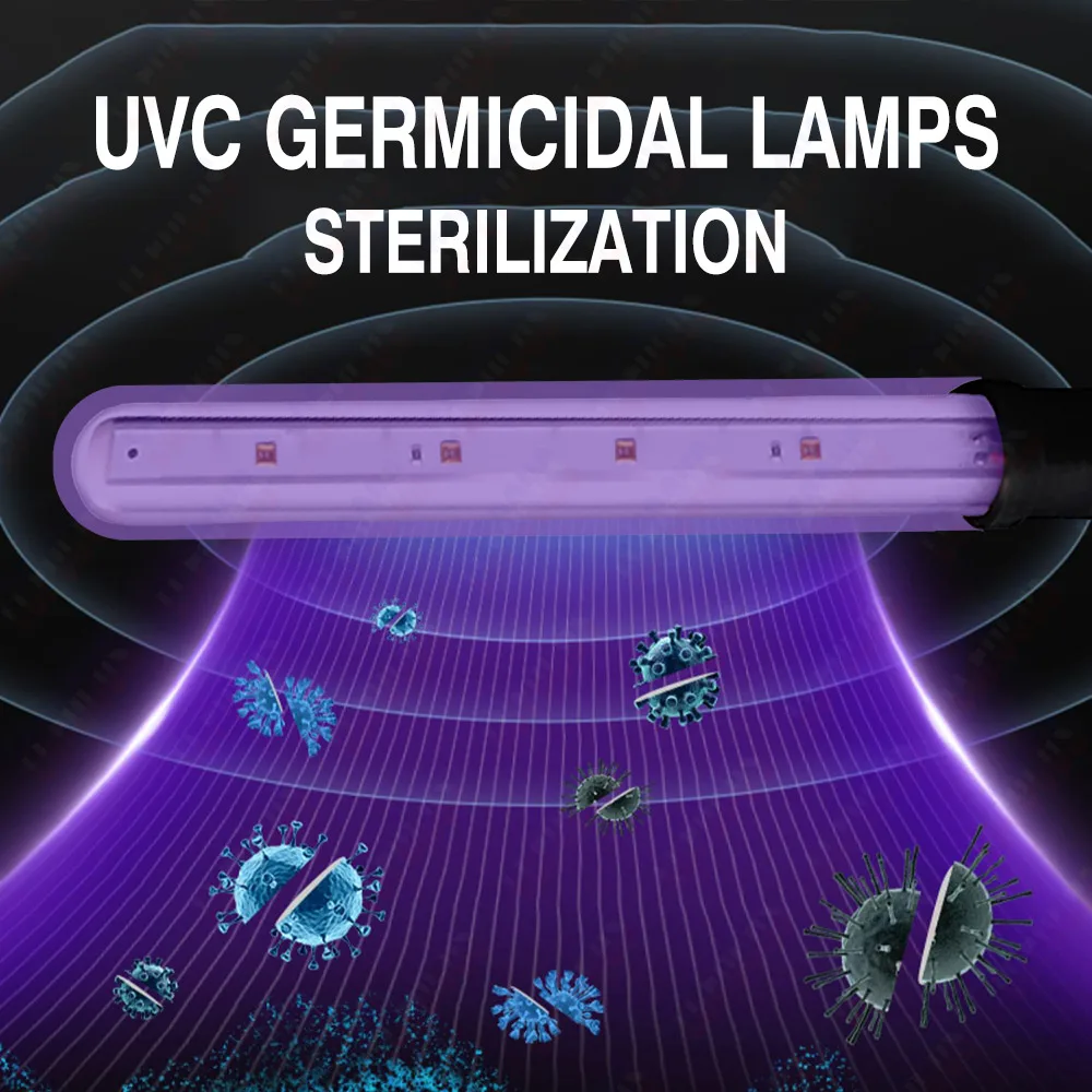 UVC LED Ultraviolet Lamps T6 4W 6W 8W 10W 270nm 280nm 110V 220V IP67 Waterproof Tube For Sterilization Purification Disinfection