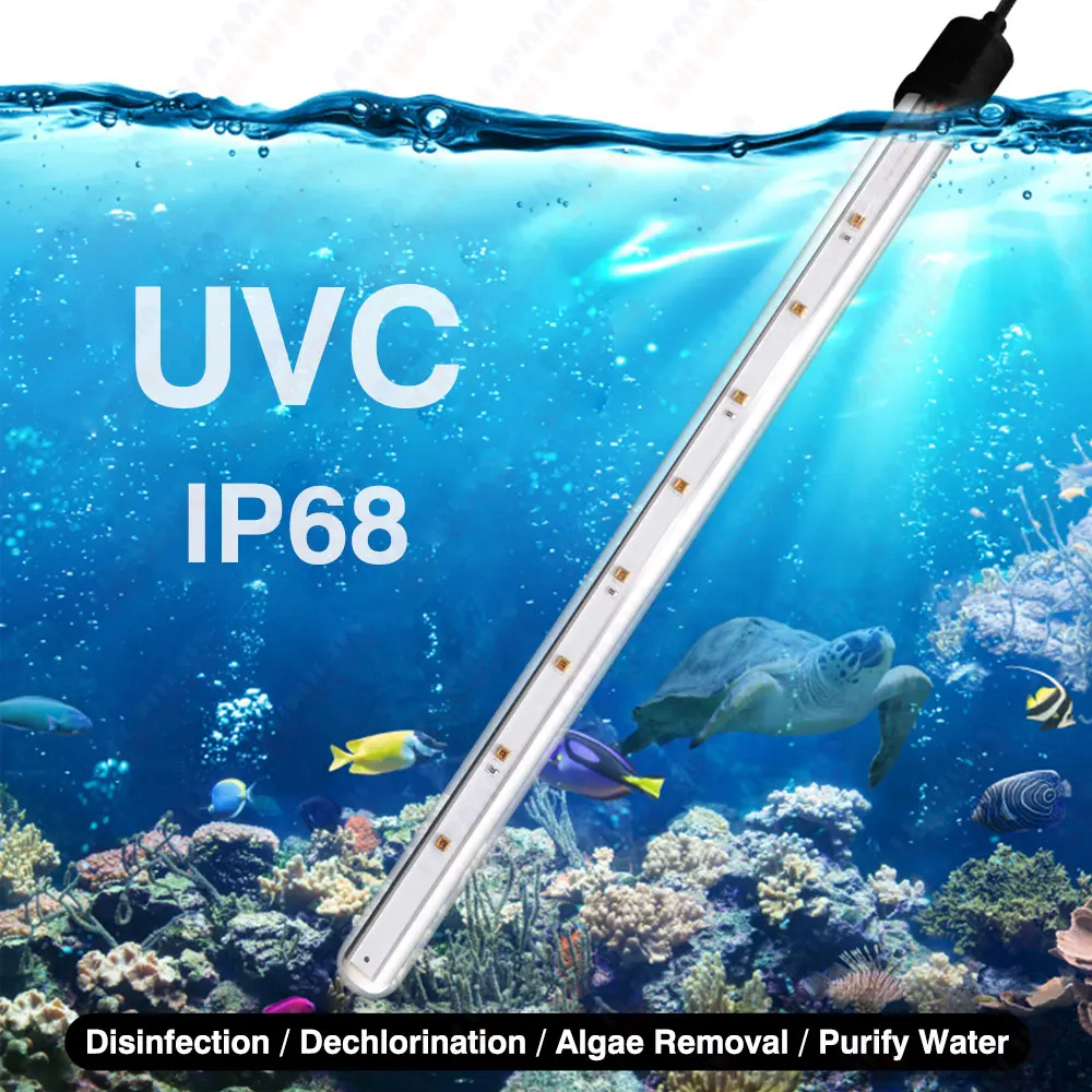 UVC LED Ultraviolet Lamps T6 4W 6W 8W 10W 270nm 280nm 110V 220V IP67 Waterproof Tube For Sterilization Purification Disinfection
