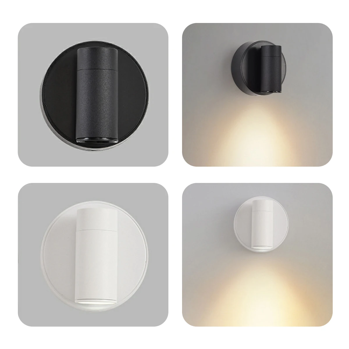 USB Rechargeable Wireless LED Wall Light Cordless Lamp Touch Dimmable Spotlight Magnetic For Bedroom Bedside Reading Type-C