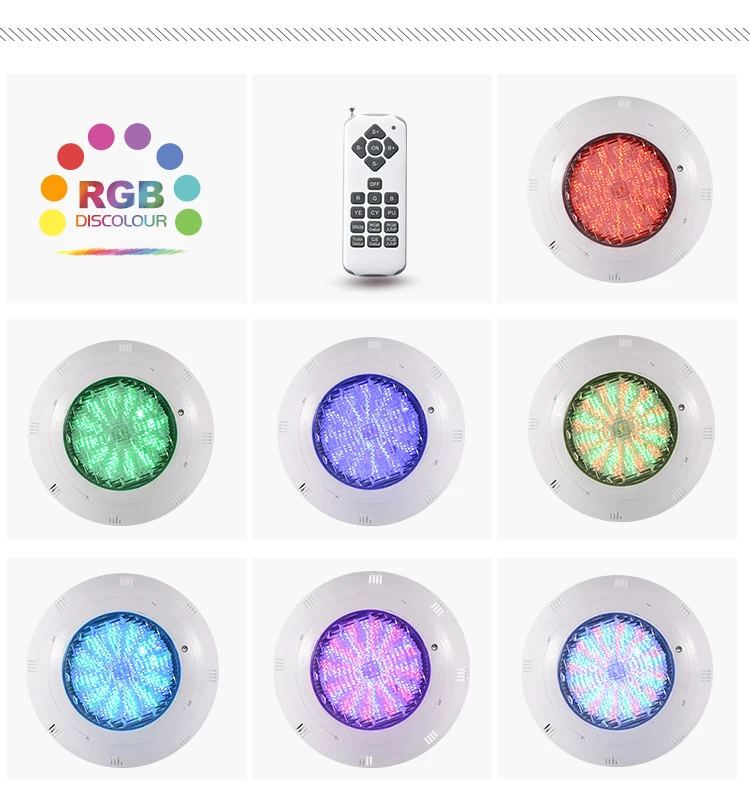 LED Swimming Pool Lights RGB AC12V 12W 18W 25W 35W 45W IP68 Waterproof Lamp with Remote Controller for pool party