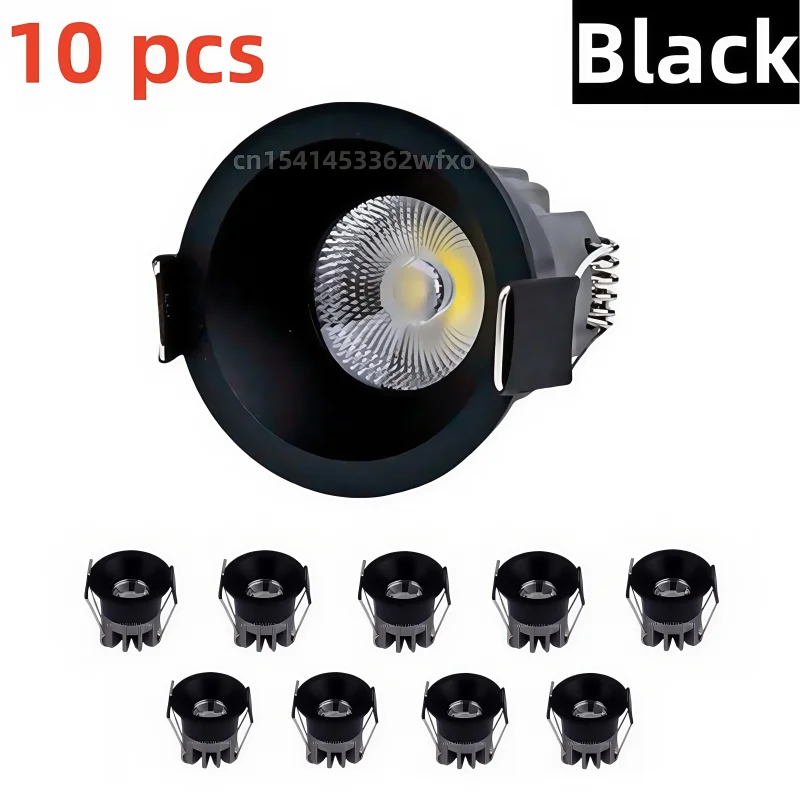 10PCS/lots Dimmable Mini LED Downlight 3W5W7W10W Anti-glare Recessed Ceiling Light Spot Light Bedroom Kitchen Wine Cabinet