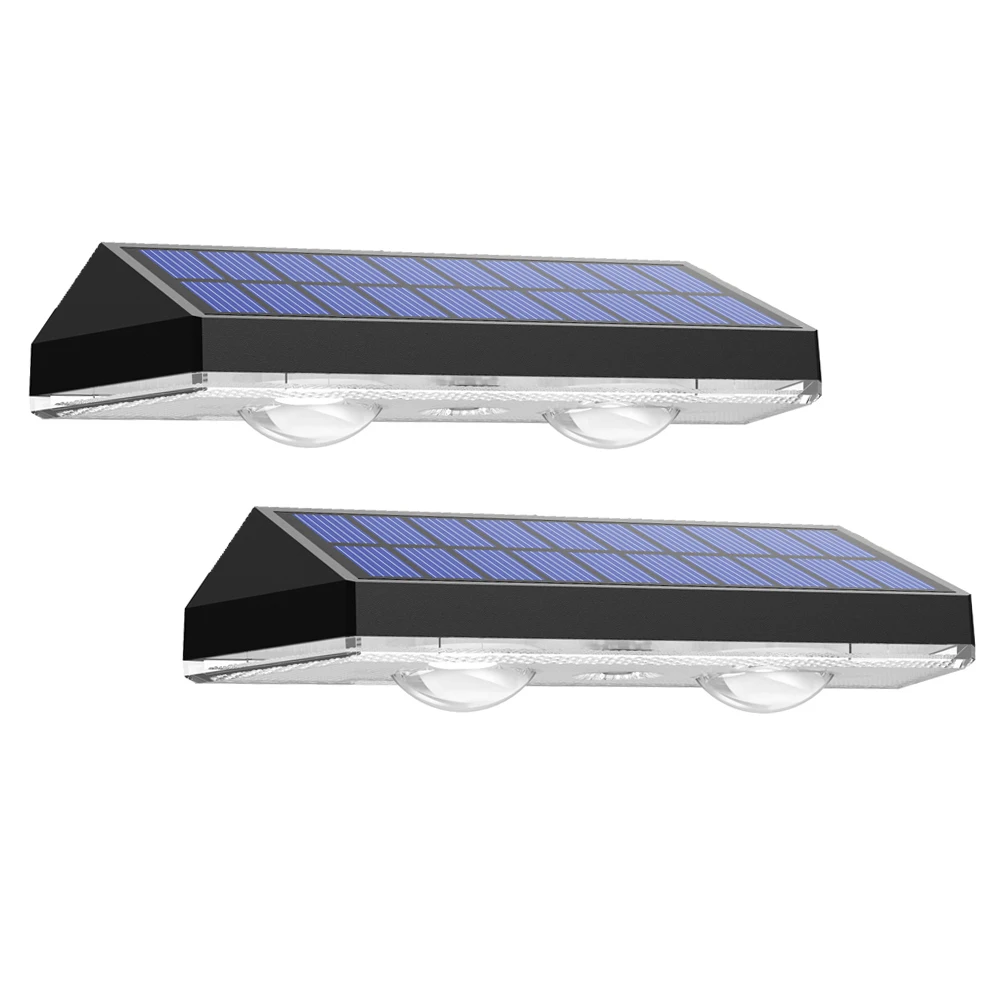 2/4pcs Solar Fence Light RGB Color Changing Outdoor Garden Yard Decor Step Lamp IP65 Waterproof Pathway Wall Stair Lamp Balcony