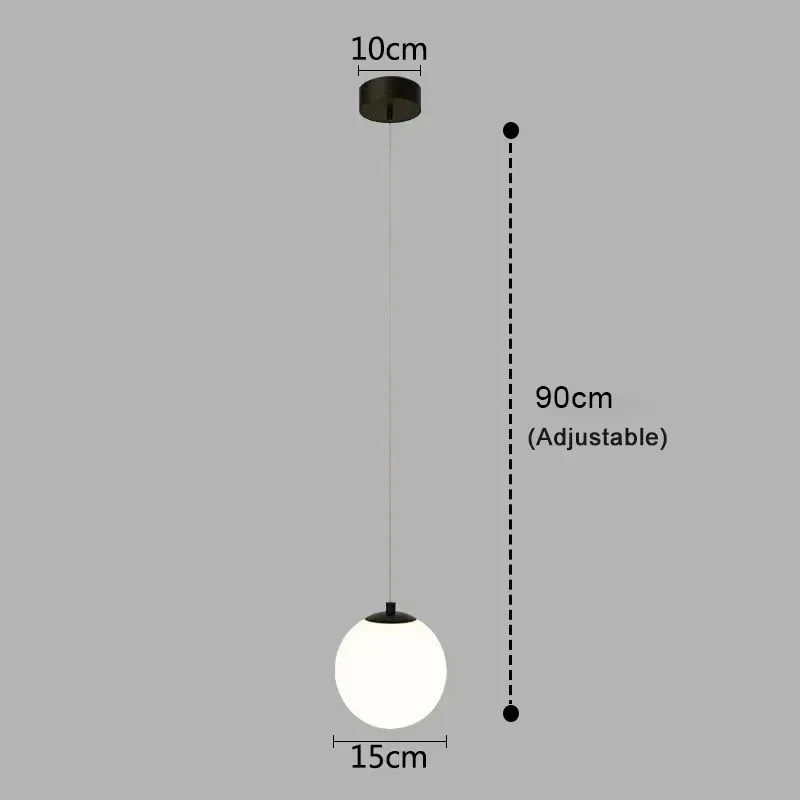 Modern Simple LED Chandelier Nordic Living Room Bedroom Lamp Indoor Lighting Restaurant Bar Home Decoration Suspension Lamp 220V