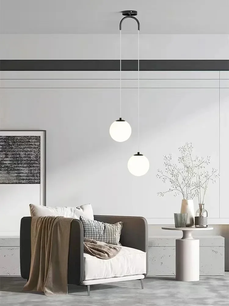 Modern Simple LED Chandelier Nordic Living Room Bedroom Lamp Indoor Lighting Restaurant Bar Home Decoration Suspension Lamp 220V