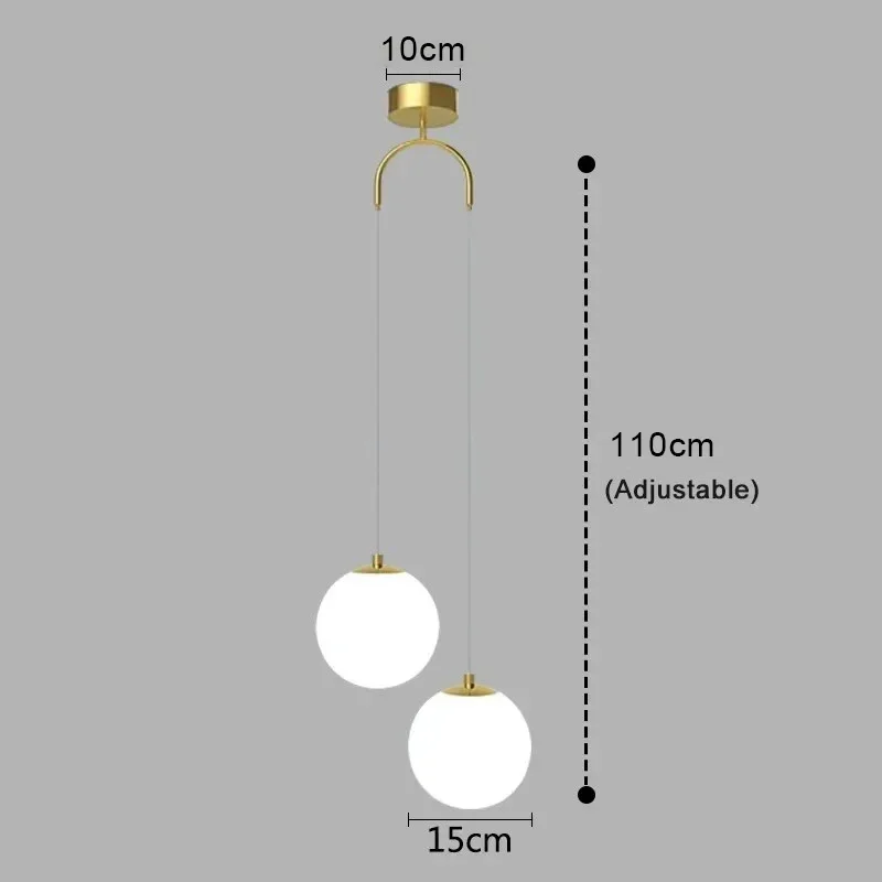 Modern Simple LED Chandelier Nordic Living Room Bedroom Lamp Indoor Lighting Restaurant Bar Home Decoration Suspension Lamp 220V