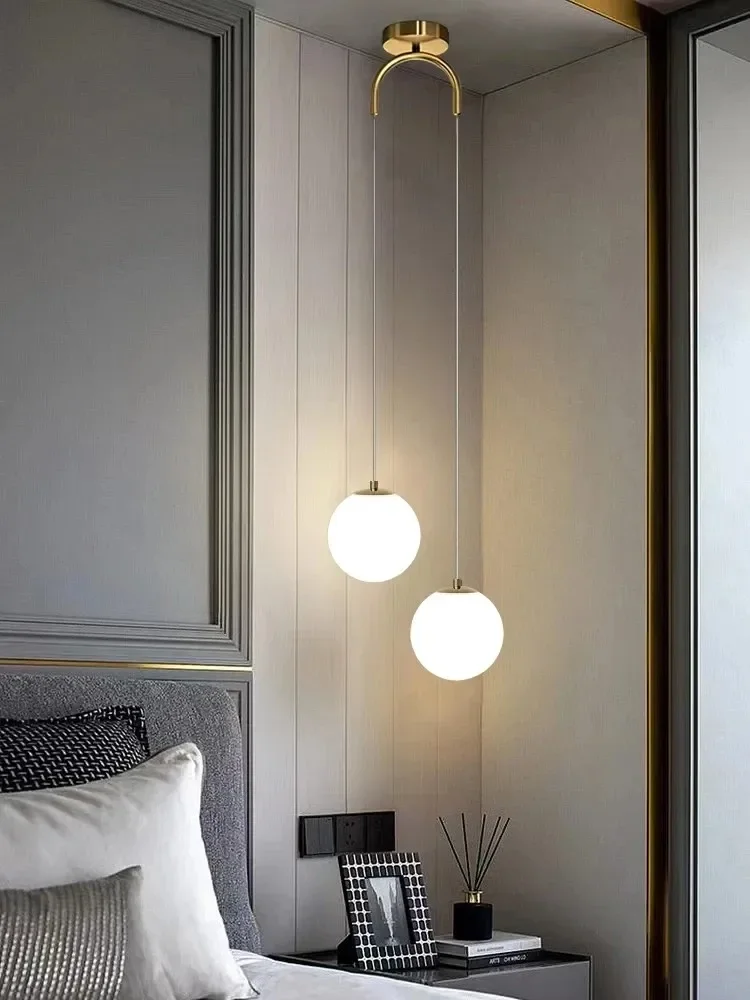 Modern Simple LED Chandelier Nordic Living Room Bedroom Lamp Indoor Lighting Restaurant Bar Home Decoration Suspension Lamp 220V
