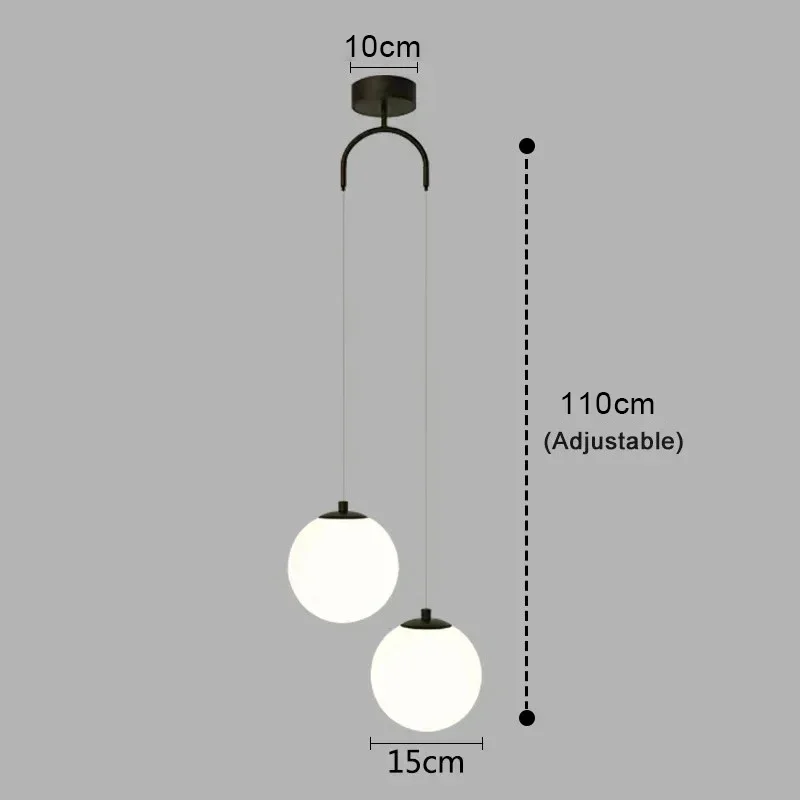 Modern Simple LED Chandelier Nordic Living Room Bedroom Lamp Indoor Lighting Restaurant Bar Home Decoration Suspension Lamp 220V