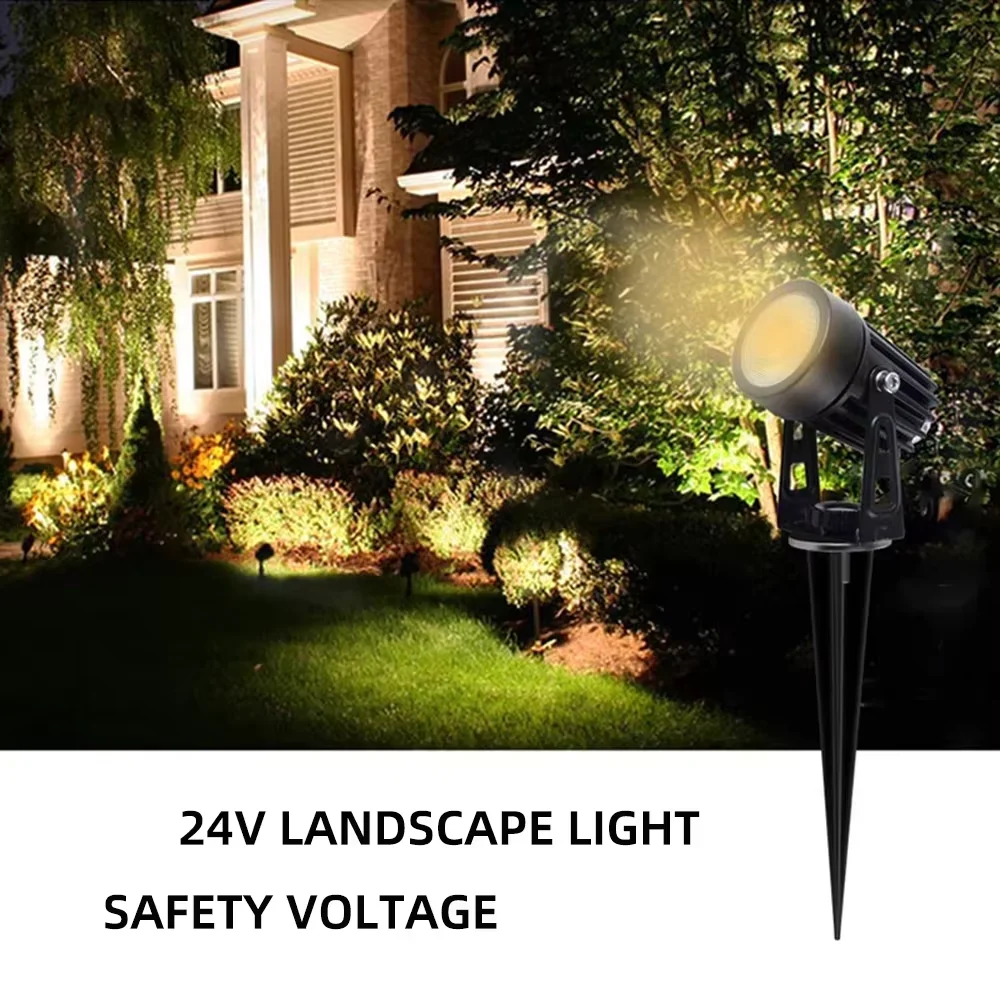 Led Garden Lights Outdoor Lawn Lamp Safety Low Voltage Street Lights IP65 Waterproof 2/4/6/12 in 1 Landscape Lighting Warm White