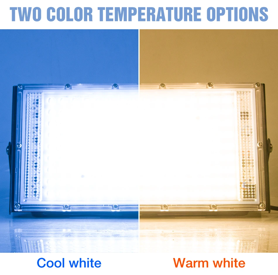 200W Flood Light LED Spotlight 220V Waterproof Outdoors Reflector Street Lamp Garden Exterior Wall Lighting 240V Cold/Warm White