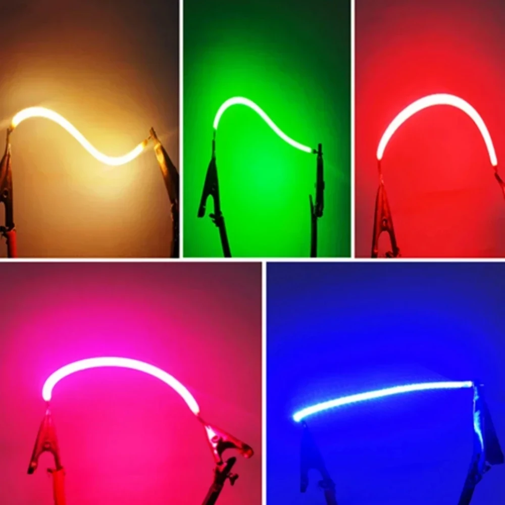 Free Cut LED Filament Flexible 3V 60mm 80mm 95mm 125mm 200mm 300mm 450mm Edison Bulb Lamp Parts COB LED Diode Light Accessories