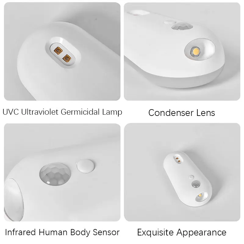 2 in 1 Toilet Sensor Light with UV Sterilization, 3 Brightness Levels, 120° Sensing Angle for Home Toilet Use