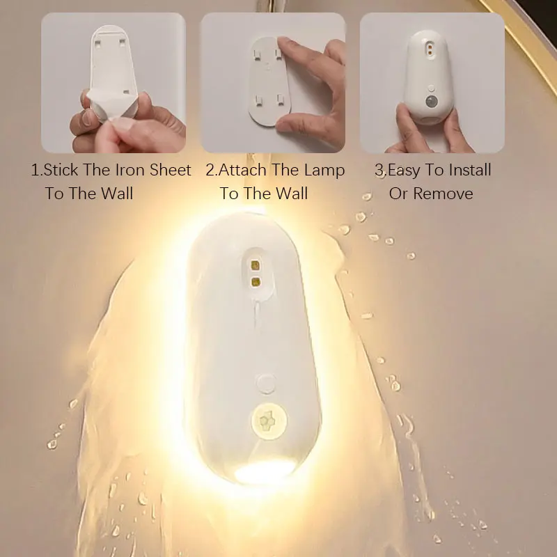 2 in 1 Toilet Sensor Light with UV Sterilization, 3 Brightness Levels, 120° Sensing Angle for Home Toilet Use