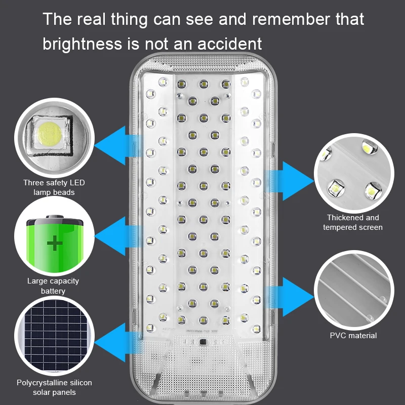 2/1 Pack High Power Solar Street Light Waterproof 6500K Split Solar Wall Light, Suitable For Garden Yard Garage