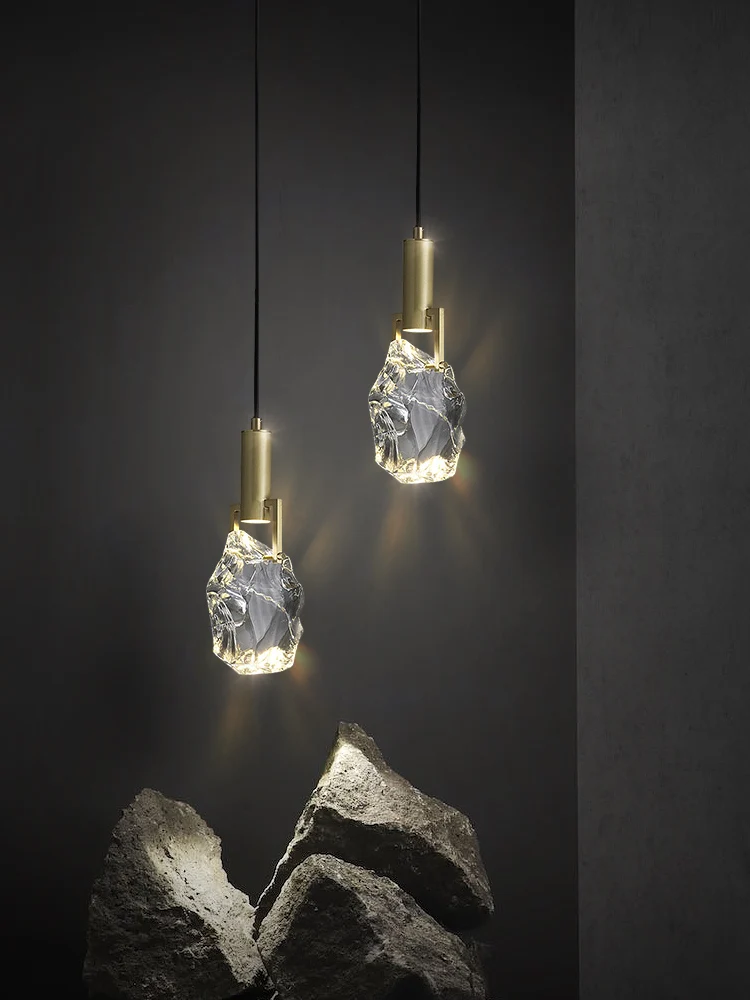 New Crystal Led Pendant Lights Nordic Luxury Dining Room Bar Kitchen Hanging Lamp Bedroom Bedside Lamp Suspension Deco Luminaire