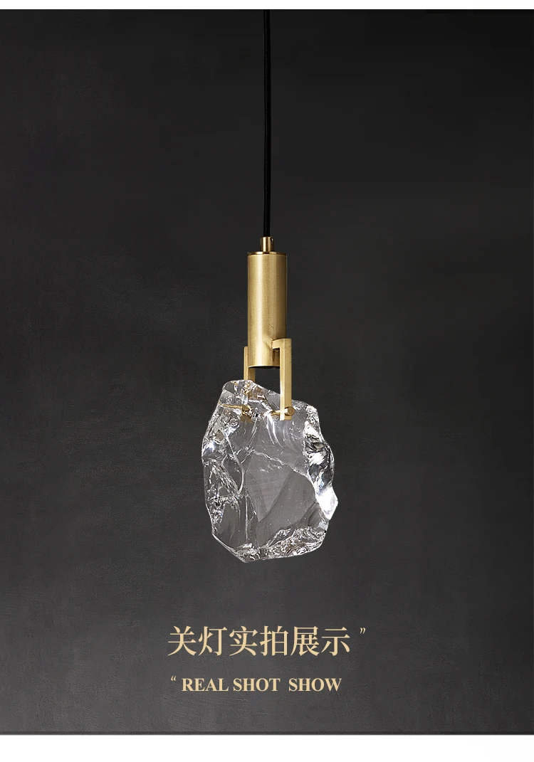 New Crystal Led Pendant Lights Nordic Luxury Dining Room Bar Kitchen Hanging Lamp Bedroom Bedside Lamp Suspension Deco Luminaire