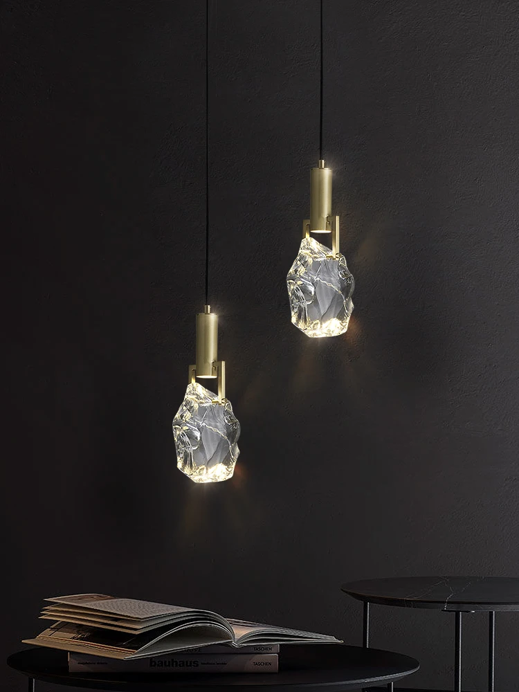 New Crystal Led Pendant Lights Nordic Luxury Dining Room Bar Kitchen Hanging Lamp Bedroom Bedside Lamp Suspension Deco Luminaire